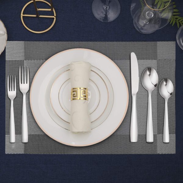 HIWARE 48-Piece Silverware Set with Steak Knives for 8, Stainless Steel Flatware Cutlery Set For Home Kitchen Restaurant Hotel, Kitchen Utensils Set, Mirror Polished, Dishwasher Safe - Image 7