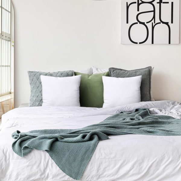 Utopia Bedding Throw Pillows Insert (Pack of 2, White) - 18 x 18 Inches Bed and Couch Pillows - Indoor Decorative Pillows - Image 6